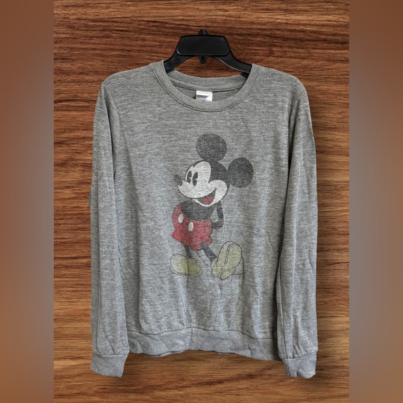 EUC Disney Mickey Mouse Lightweight Sweatshirt SZ L - Picture 1 of 5